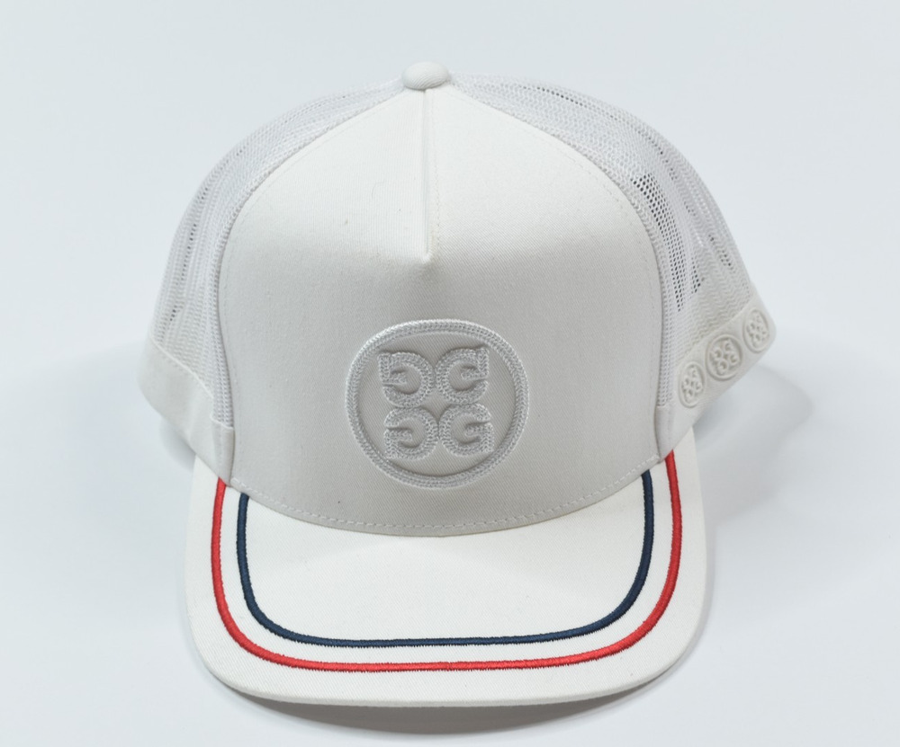 G/Fore Golf Trucker Hat Mens One Size White Snapback Mesh